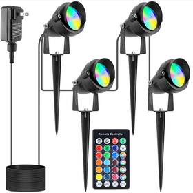 Cdsp-4 Miabiual Outdoor Halloween Spot Lights With Timer 20w Ip65 Led Waterproof Color Chang