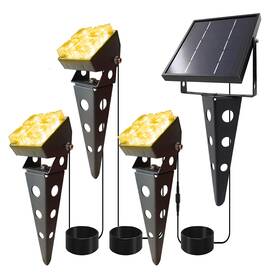 Ip65 Mii-pwr 712367672539 Solar Spotlights Outdoor Waterproof Landscape Spot Lights With Metal Sta