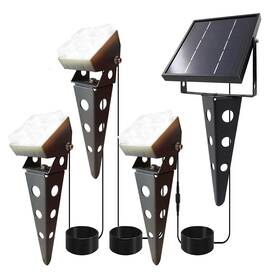 Ip65 Mii-pwr 712367672577 Solar Spot Lights Outdoor Waterproof Landscape Spotlights With Metal Sta