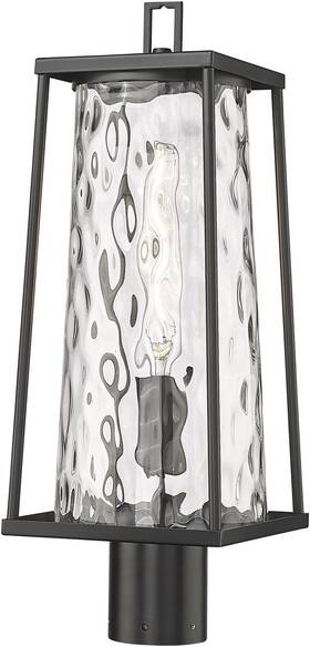 10631-pbk Millennium Lighting 10631 Dutton 21 Inch Tall Post Light - Black