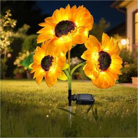 Mmhf 192132465267 Outdoor Solar Garden Stake Lights Upgraded Led 1 Pack 3 Flower Yellow