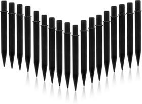 Xule20230828005 Moicstiy 18 Pcs Solar Light Stakes Replacement 8.27 Inch Plastic Ground Black