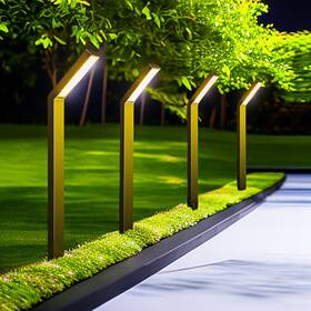 Dsl189 Molebit Solar Outdoor Pathway Lights - Ip65 Waterproof Landscape For Garden De