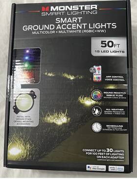 Monster 805106896935 Smart Ground Accent Lights 50 15 Led