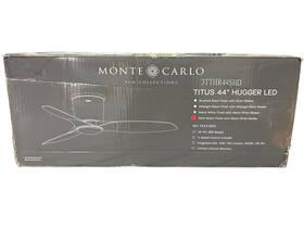 3tthr44sbd Monte Carlo Generation Lighting Titus Led 44 Inch Outdoor Hugger With Lights Satin