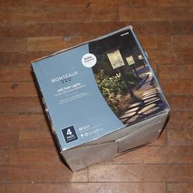 Monteaux Lighting 736916733038 4-pk Integrated Led Outdoor Solar Pathway Lights