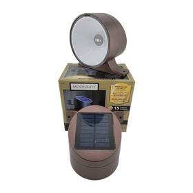91851 Moonrays 15 Lumen Solar Powered Fence Post Sconce Light 35 Watt Led