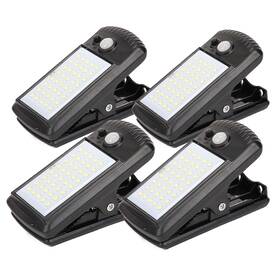 Morestar 761094737608 4 Pack Solar Motion Sensor Security Umbrella Light Clip On Lights Outdoor Wit