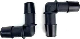 Motorsport 726084508057 Automotive Elbow Heater Hose Connector L-1/2 Inch X1/2 13x13mm Pack Of 2