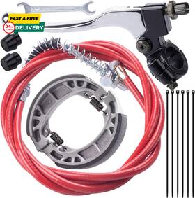 Mrelc 445009919954 Left Brake Lever Handle Cable 67 Inch Drum Shoe Kit Fit For 196cc 20