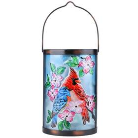 45860 Mumtop Hanging Solar Lantern Outdoor Bluebird Waterproof Led Cardinal Light Decorati