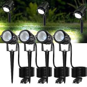 Musuger 008678551794 High Brightness 1000lm Outdoor Spot Lights 6500k 4.9ft Electric Cord 4 Pack