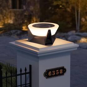 C3008-e Mvbt Solar Post Lights 11 Inch Pillar Light Outdoor Waterproof Modern Column La
