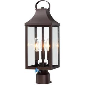 Pl104a-bw Myhxq 18.62ftft Dusk To Dawn Post Light Outdoor Large 3-light Lamp Fixtur
