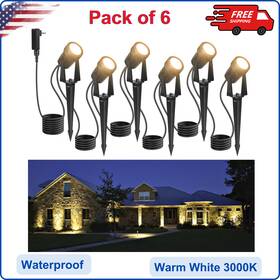 73610161 Newkaz Outdoor Landscape Lighting Low Voltage 65.6ft Wired Led Spot Light With Plug-in
