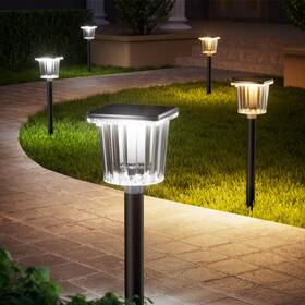 Pw-l-003-n Newmessi High-power 2-in-1 Warm&cold 8 Pack Super Bright Solar Lights Outdoor Ip65 Wat