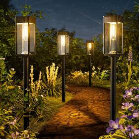Pw-t-008b Newmessi Pathway Lights Outdoor Ip65 Waterproof Auto On/off Solar Garden Path