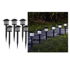 Newote 772168406405 Solar Outdoor Garden Lawn Landscape Lights 6 Pack Waterproof Outside Led Dec