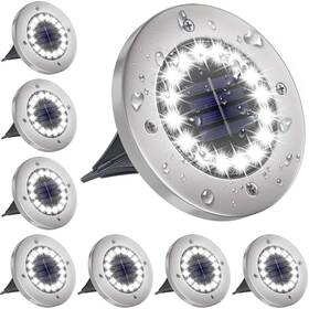 Nfesolar 791107443967 Solar Lights Outdoor With 16 Leds Bright Ground Water