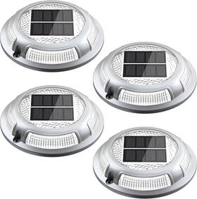 Nibuuecer 313101675641 Solar Driveway Lights Deck Dock Powered 2-color Mode Waterproof
