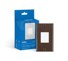 Stp2f120ob Nicor 767706207002 Lighting Stp2 Frosted Oil-rubbed Bronze Led Step Light