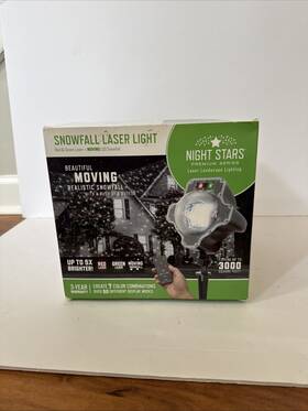 Ll06-srg Night Stars Snowfall Led Laser Light - Quantity 1