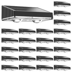 B0f9l6b521 Niorsun 24-pack Solar Fence Deck Lights Led Warm White Outdoor Wall Mount
