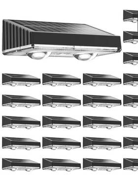 Lh-m017 Niorsun Solar Fence Lights 24 Pack Deck Light Led Warm White Outdoor Wall