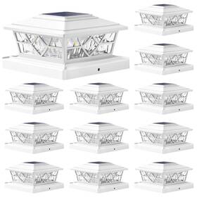 Tz27 Niorsun Solar Post Lights Outdoor 12 Pack 2 Modes Led Deck Fence