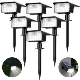 Gs08-3 Nipify Solar Spot Lights Outdoor Motion Sensor 6 Pack/62 Led3 Modes Lan