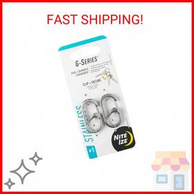 Gs1-11-2r6 Nite Ize 094664050662 G-series Dual Chamber Carabiner Size #1 Stainless Steel 2
