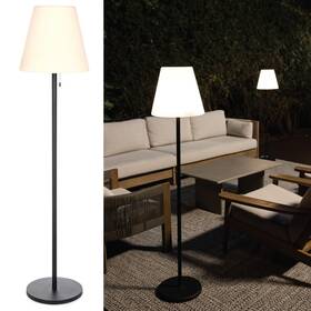 Nocturne 860007930782 Outdoor Solar Floor Lamp With Bluetooth Speaker 100% Powered Fully