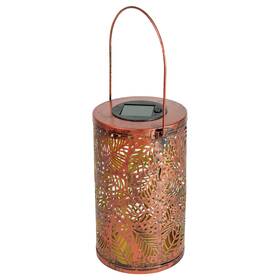 34864967 Northlight 8 Inch Bronze Foliage Outdoor Solar Lantern With Handle