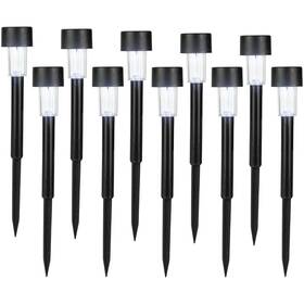 35644057 Northlight Set Of 10 Black Solar Powered Led Pathway Markers 12.25 Inch