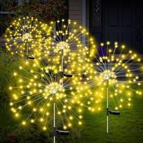 Tynd-150 November Spring 4 Pack Led Pathway Lights Solar For Garden Decoration Christmas 600 Fairy