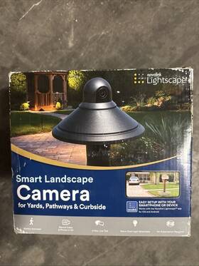 Ls-101b-ipc Novolink Low Voltage Motion Sensing Led Landscape Path Light With Camera- Black