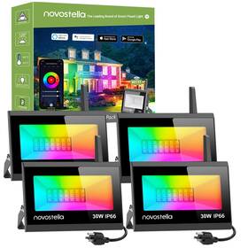 Ntf80-rgb-us-4 Novostella Led Flood Lights Outdoor 30w Rgb Smart Secondgeneration Wifi La