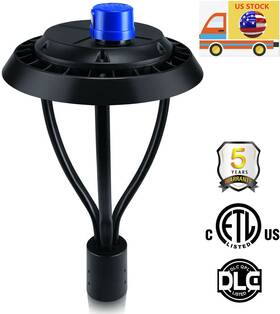 Ng-pta-60w100w150w Nuoguan Led Post Top Pole Light 60w 800w 100w 150w Dusk-to-dawn Circular Area Dlc