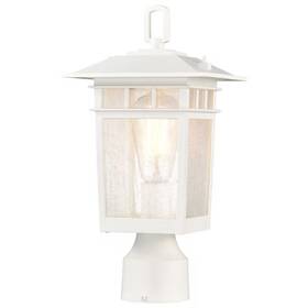 5954 Nuvo 60/5954 Cove Neck Outdoor Small Post Lantern 1 Light White Finish