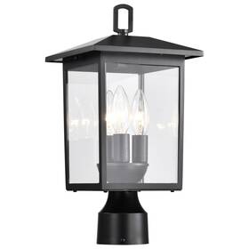 5932 Nuvo Lighting 60/5932 Jamesport 3 Light 15 Inch Tall Post - Black