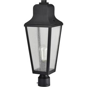 Nuvo Lighting 60/8134 Lawrence 1 Light 22.75 Inch Matte Black Outdoor Post