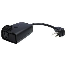 S11281 Nuvo Lighting Starfish Outdoor Dual Plug-in Outlet Power - Black