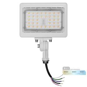 Nw-sfl-30w-3ct-kn-wh Nuwatt 30w Led Flood Light 3cct 3000k/4000k/5000k Selectable Ip65 Waterproof Lighting A