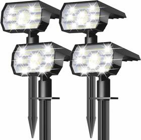 Ip68 Nymphy 764173640646 Solar Lights Outdoor Waterproof With 56 Leds And 3 Lighting Modes