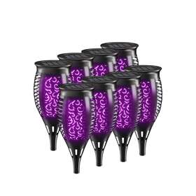Zy-1013 Oalysam Solar Tiki Torch Lights With Flickering Flames For Garden Stake Light