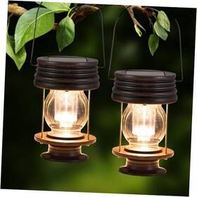 Hpl187 Obell Solar Lanterns Outdoor Hanging Lights With Handle For 8.3 Inch -2 Pack