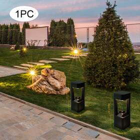 Mb16-080a Ocasami Led Waterproof Floor Mount Solar Light 3000k 1-3 O With Expansion Bolts Black