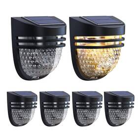 Whpg006ab Oditton Solar Pathway Lights 2 Modes Waterproof Ip65 6 Pack For Yard Outdoor Decor