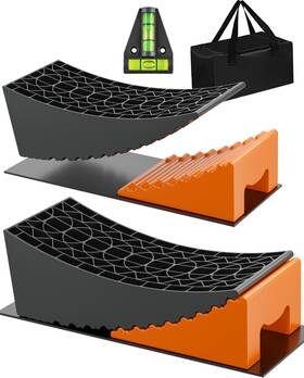 Fctpq-02 Ofispeed Rv Leveling Blocks Ramp Kit 2 Packs Camper Leveler System For Travel With Two C