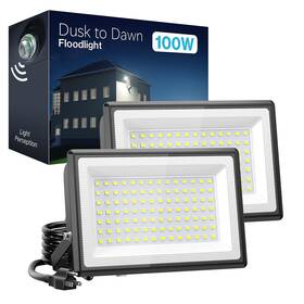 100w Olafus 631105789677 Dusk To Dawn Flood Lights Outdoor 9000lm Super Bright Stadium Wi